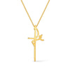 Colar Feminino Cruz Fé Banhado a Ouro 24k - Belice Joias