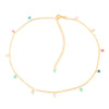 Colar Choker Dourado Pontos de Luz Cristais Ouro 24K - Belice Joias