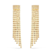 Brinco Dourado de Luxo com Strass e Ouro 24K - Belice Joias