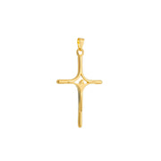 Pingente Crucifixo Masculino Banhado a Ouro 24K - Belice Joias