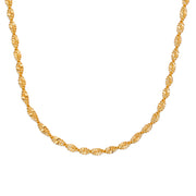 Colar Corrente Dourada Singapura Banho Ouro 24K - Belice Joias