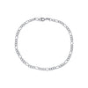 Pulseira Masculina Elo 3 por 1 Banho Ródio 4mm | Belice Joias