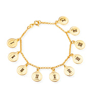 Pulseira Dourada 10 Mandamentos Banhada a Ouro 24K - Belice Joias