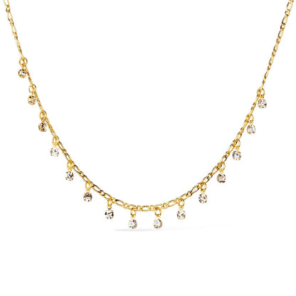 Choker Dourada Pontos de Luz Banhada a Ouro 24K - Belice Joias
