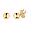 Brinco Dourado de Bolinha Banhado a Ouro 24K | Belice Joias