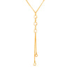 Colar Dourado Gravatinha Pontos de Luz Ouro 24K - Belice Joias