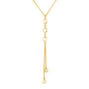 Colar Dourado Gravatinha Pontos de Luz Ouro 24K - Belice Joias