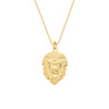 Colar Dourado Feminino Pingente Leão Banhado a Ouro 24k - Belice