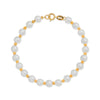 Pulseira Dourada de Pérolas Banhada a Ouro 24K - Belice Joias